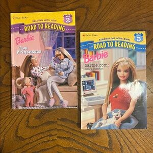 Barbie kids books | set of 2 Road to Reading readers | level 2 and 3
